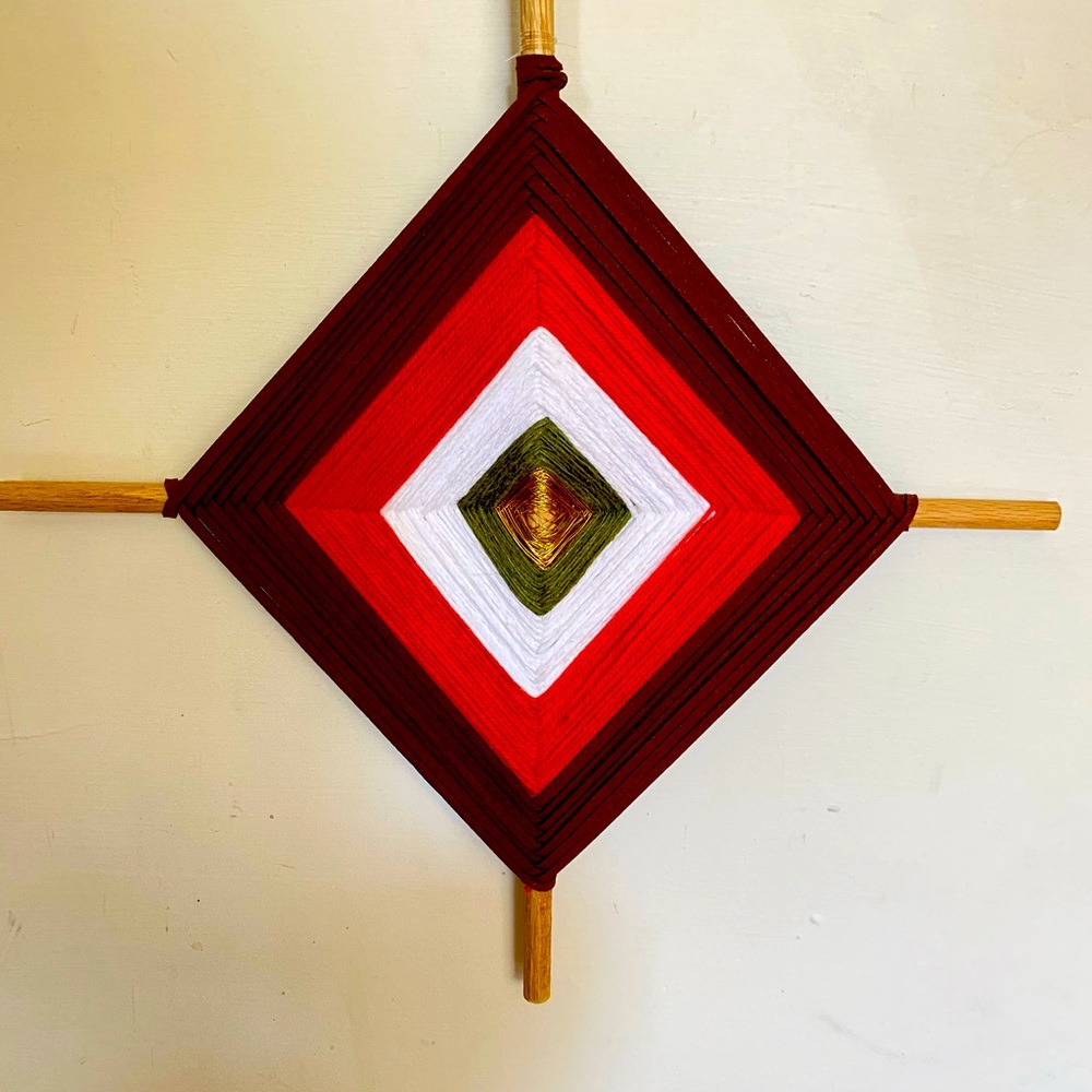 Godseye 7x7@ ( 14”x14 with sticks)